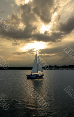 sailboat against the sky