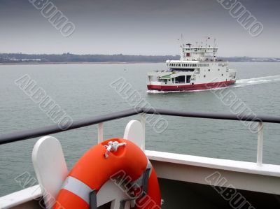 approaching car ferry approaching car ferry
