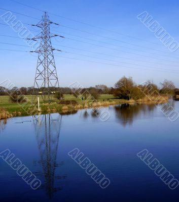 pylon and reflection