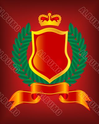 Heraldic escutcheon. The vector image.