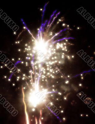 abstract firework glow