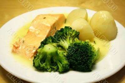 Salmon steak