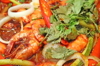 Spicy prawns