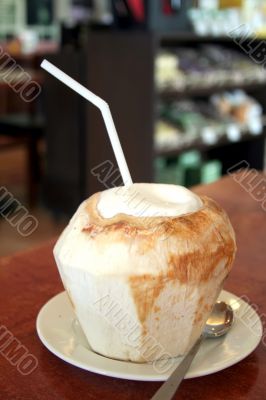 Drinking coconut