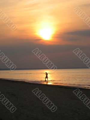 Sunset on the beach