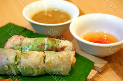 Vietnamese spring rolls
