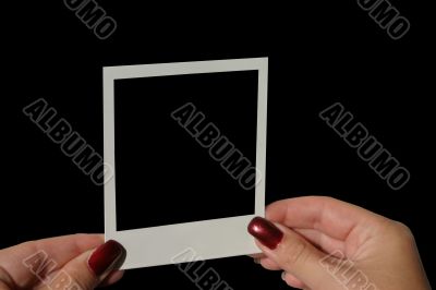 blank photo frame