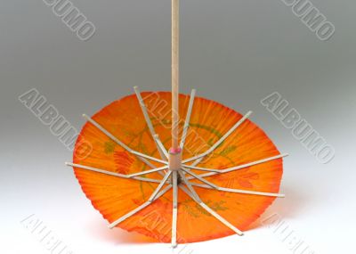 orange cocktail umbrella