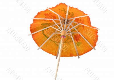 orange cocktail umbrella
