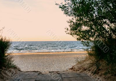 path to the sea