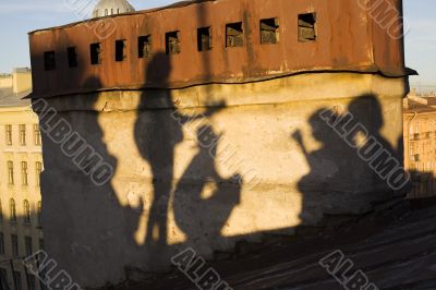 The shadows of Saint-Petersburg