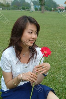 Asian Young Woman Asian Young Woman