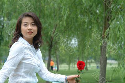 Asian Young Woman Asian Young Woman