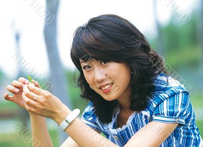 Aisan Young Woman