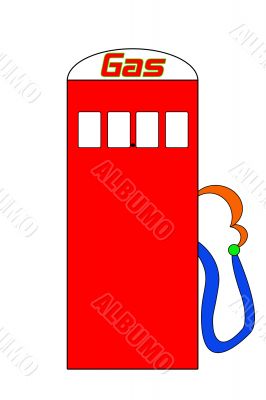 Cartoon Gas Pump