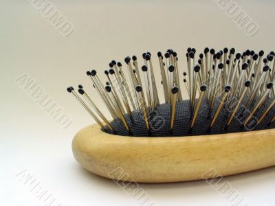 beauty accessories - hairbrush close-up