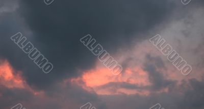 dark cloudy sky