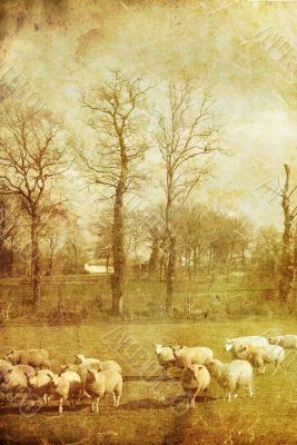 old-fashioned landscape