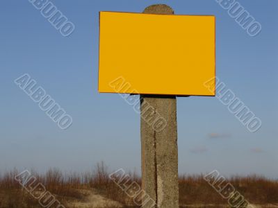sign post -  ready to fill in