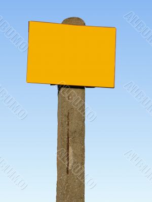 sign post -  ready to fill in