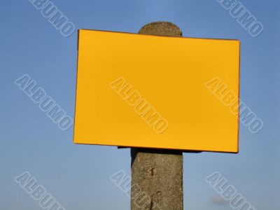 sign post -  ready to fill in