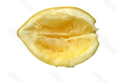 squeezed out lemon