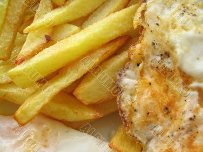 egg and chips
