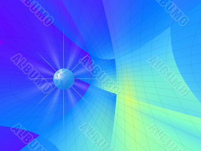 Abstraction background with nets