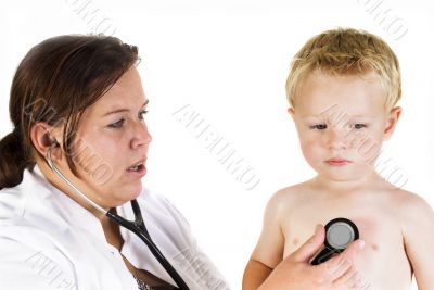 child by doctor