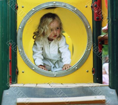 At the children`s playground