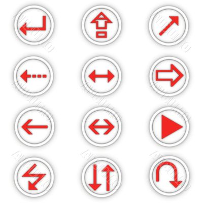 set of round icons set of round icons