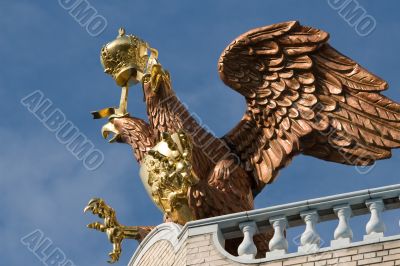 Golden two-headed eagle.