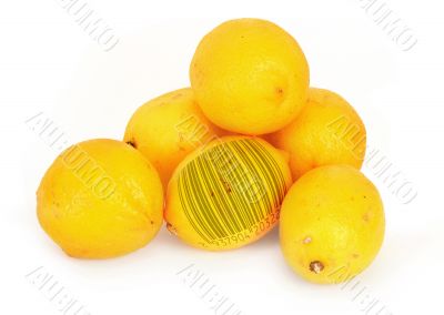 lemons with bar code