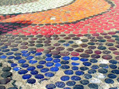 Mosaic on the pavement