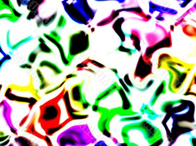 multi coloured ice abstract