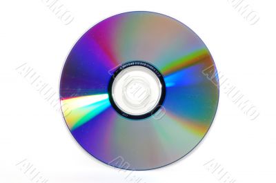 Laser disk isolated on a white background.