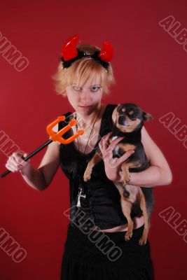 The Devil and the puppy The Devil and the puppy
