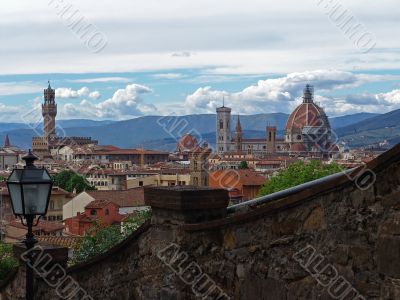 view on florence city. italy