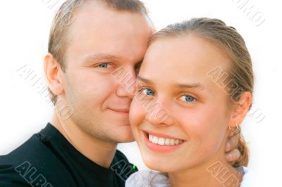 attractive young couple portrait