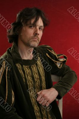 man in medieval dress