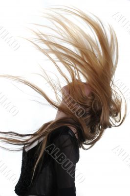 Flying hair