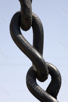 Black chain close-up