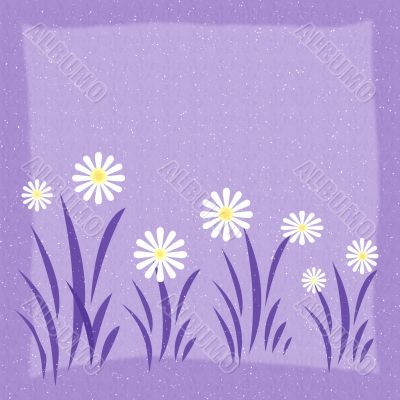 Abstraction background with flowers