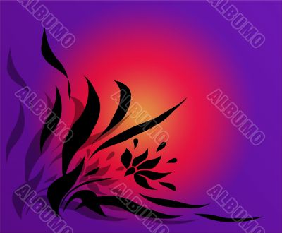 Abstraction floral background