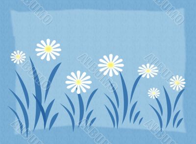 Abstraction background with flowers