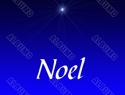 Christmas star noel greeting