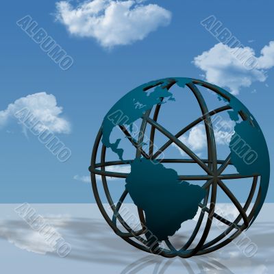 Virtual Earth Globe Sculpture