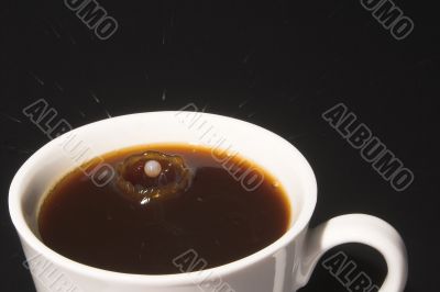 Milk Splash in Coffee