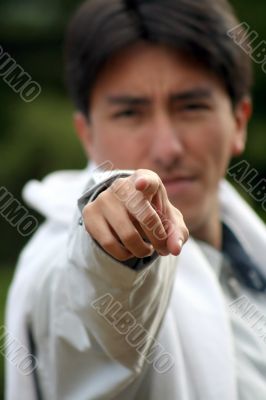 angry man pointing at you