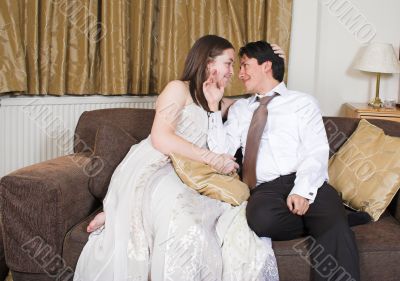 bride and groom, just married!